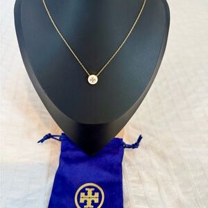 Tory Burch Gold Pendant Necklace